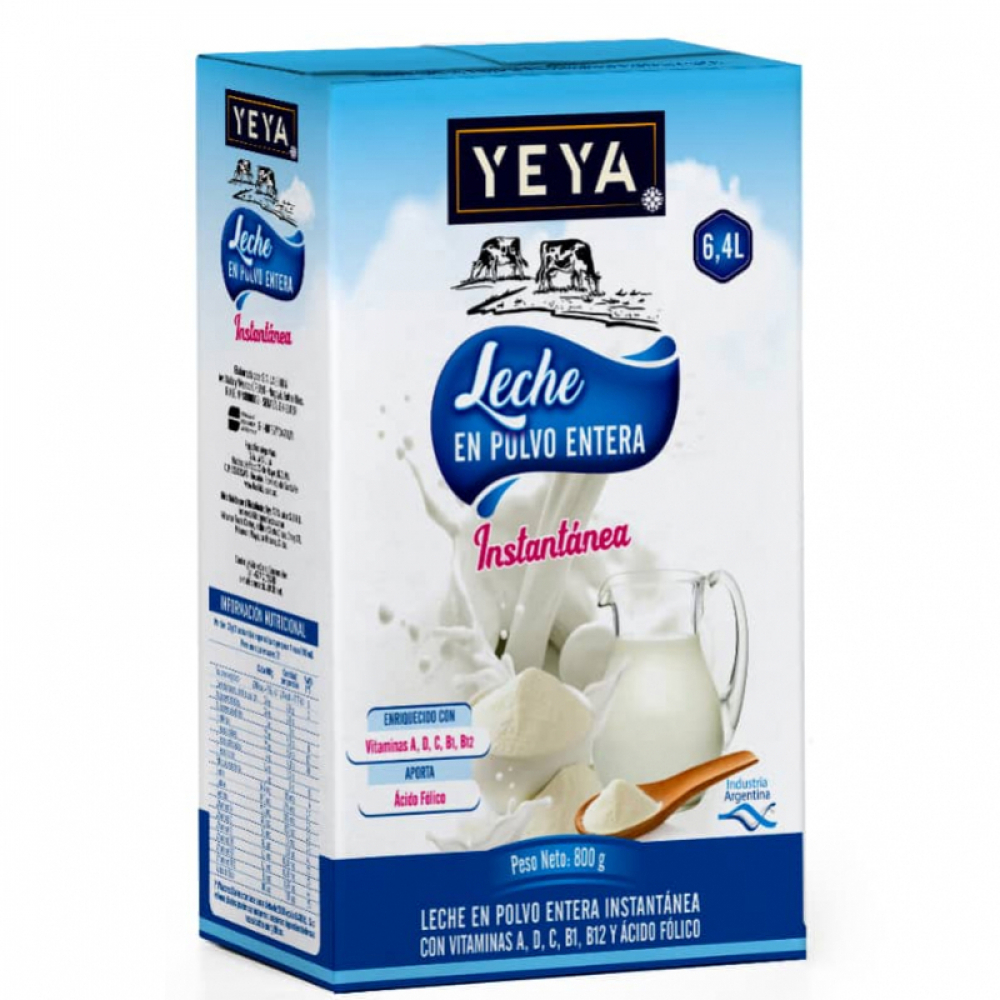 Leche en polvo entera YEYA (800 g / 1.76 lb)