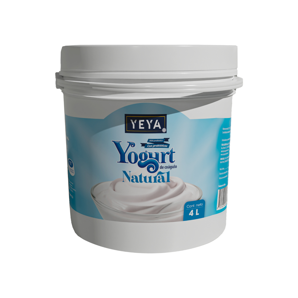 Yogurt natural con azúcar y probióticos YEYA (4 L)