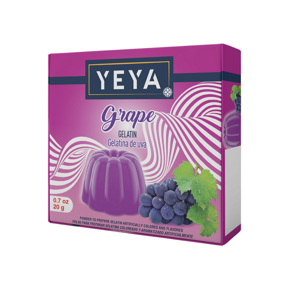 Gelatina sabor uva YEYA (20 g)