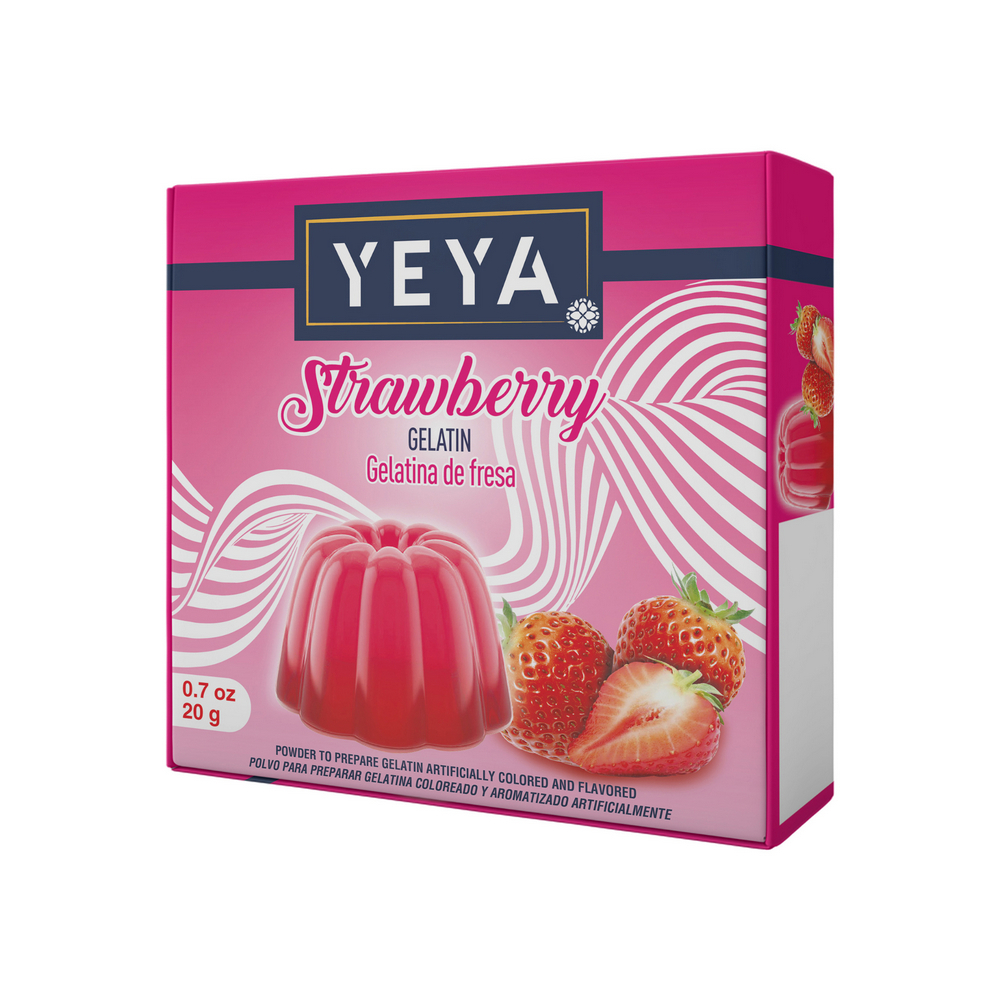 Gelatina sabor fresa YEYA (20 g)