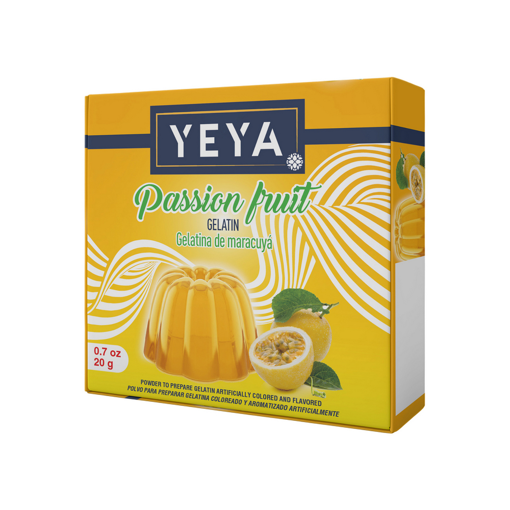 Gelatina sabor maracuyá YEYA (20 g)