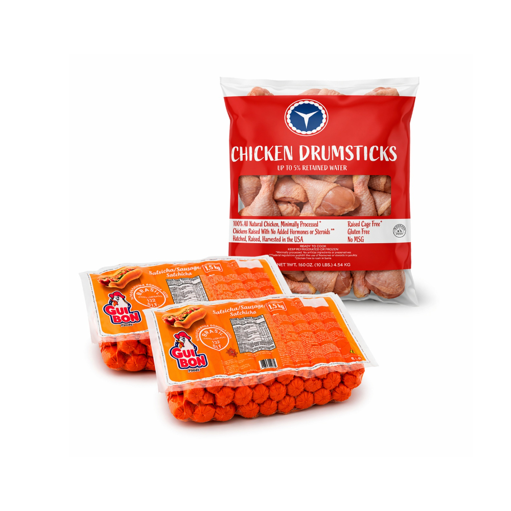 Muslos de pollo + Salchichas de pollo