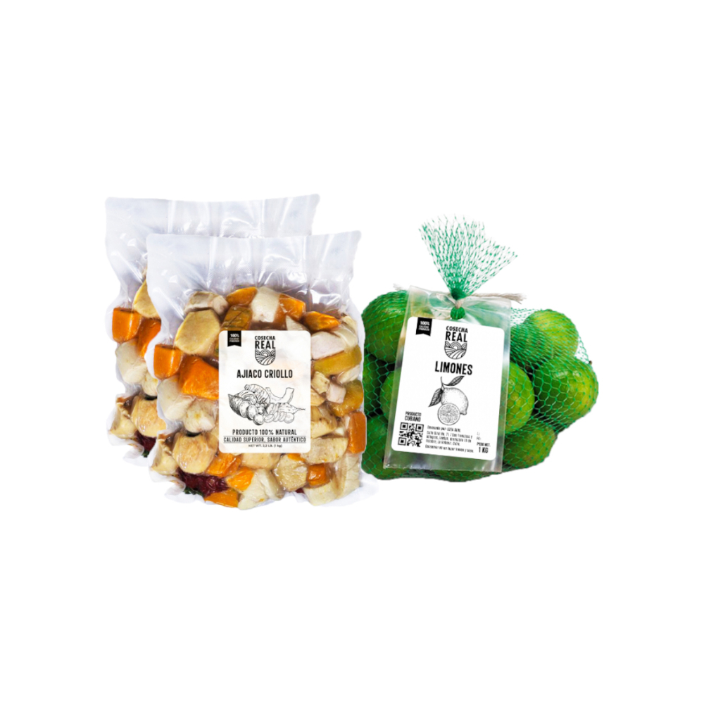 Combo de comida tradicional Cosecha Real #3: Ajiaco criollo + Limones