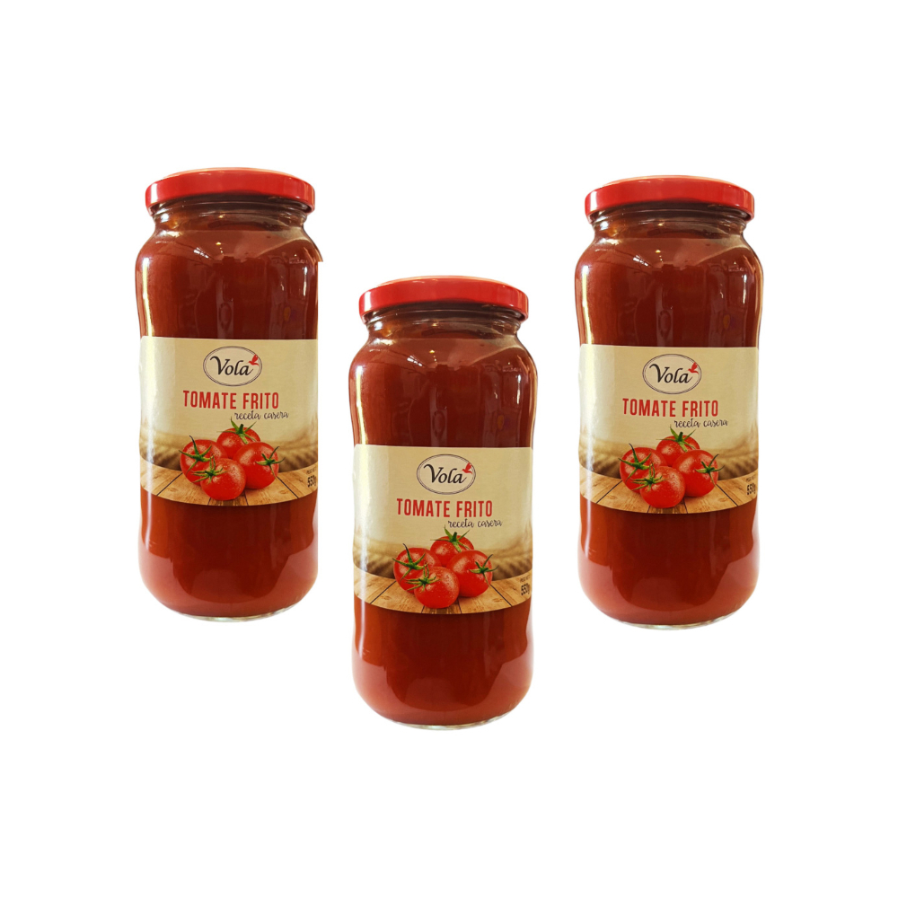 Tomate frito receta casera Volá (3 x 550 g / 19.40 oz)