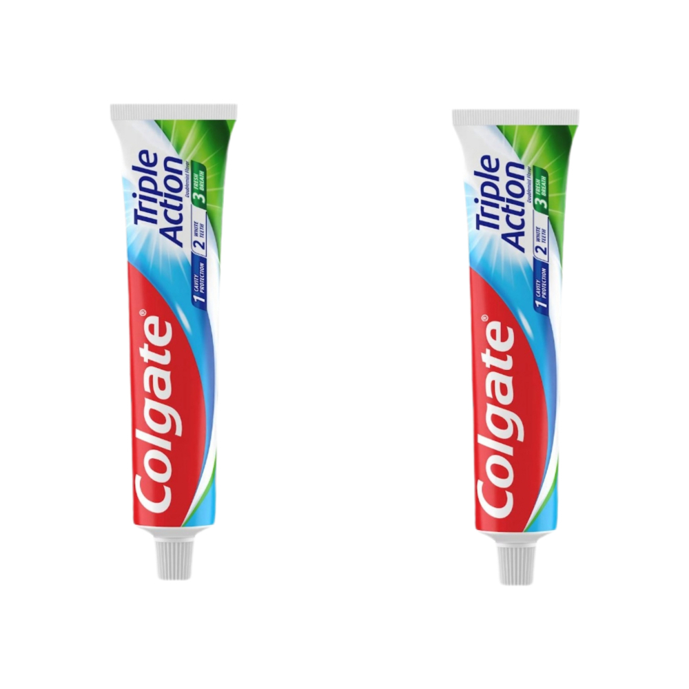 Pasta dental triple acción Colgate (2 x 109 g / 2.54 oz)